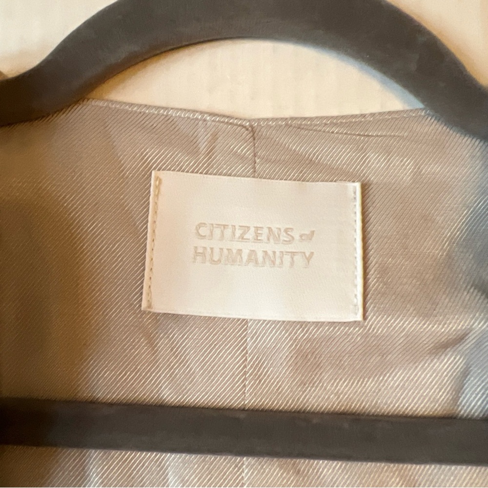 Citizens of Humanity Jasmin Long Vest Normandie Blue MSRP $298 NWT - Picture 11 of 14